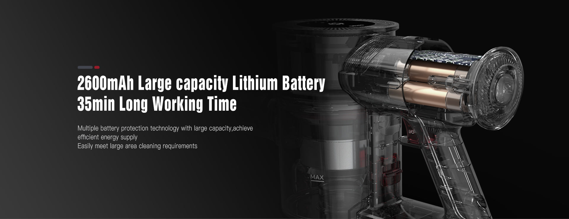 2600mAh_Large_capacity_Lithium_Battery35min_Long_Working_Time
